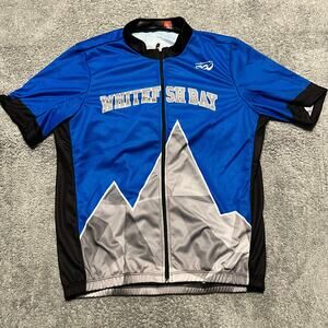 Podiumwear Cycle Jersey Shirt Mens XXL Performance Cycling Pocket Wisconsin